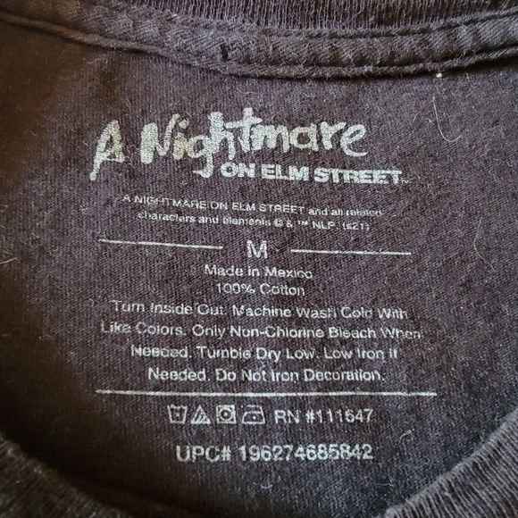 A Nightmare On Elm Street 3 Graphic Tee SS Black - Size Medium - Picture 4 of 4